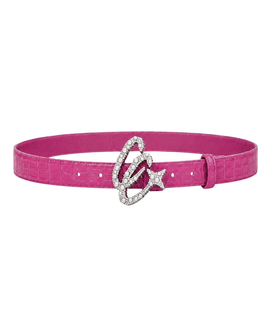 Pink Croc Belt