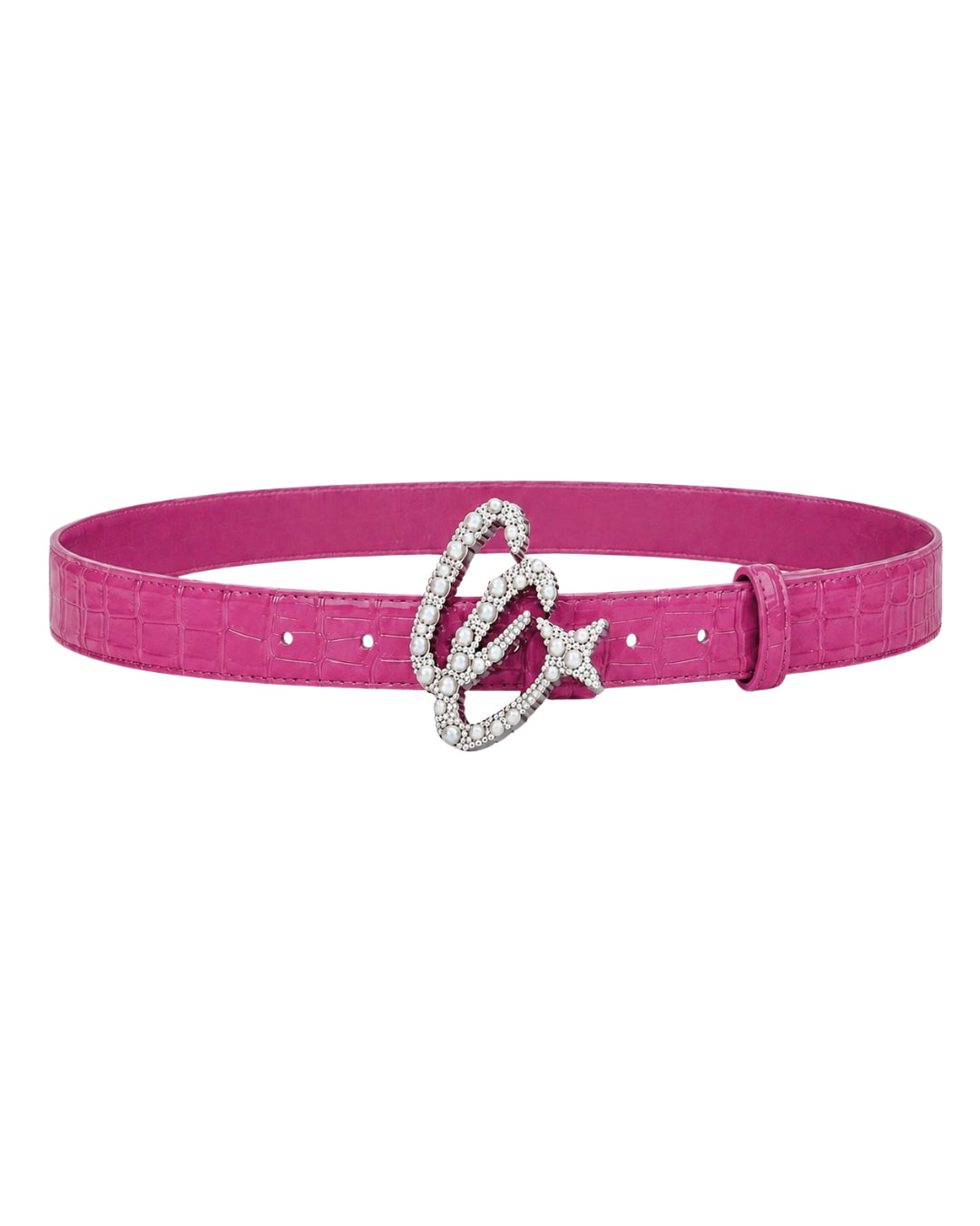 Pink Croc Belt