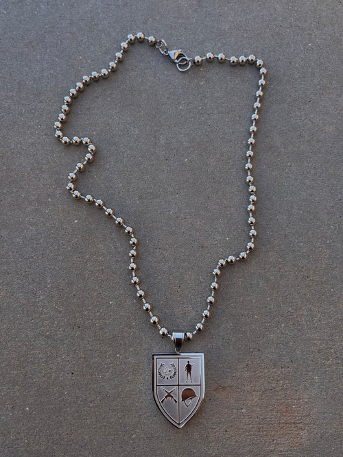 Cc Shield Chain Silver