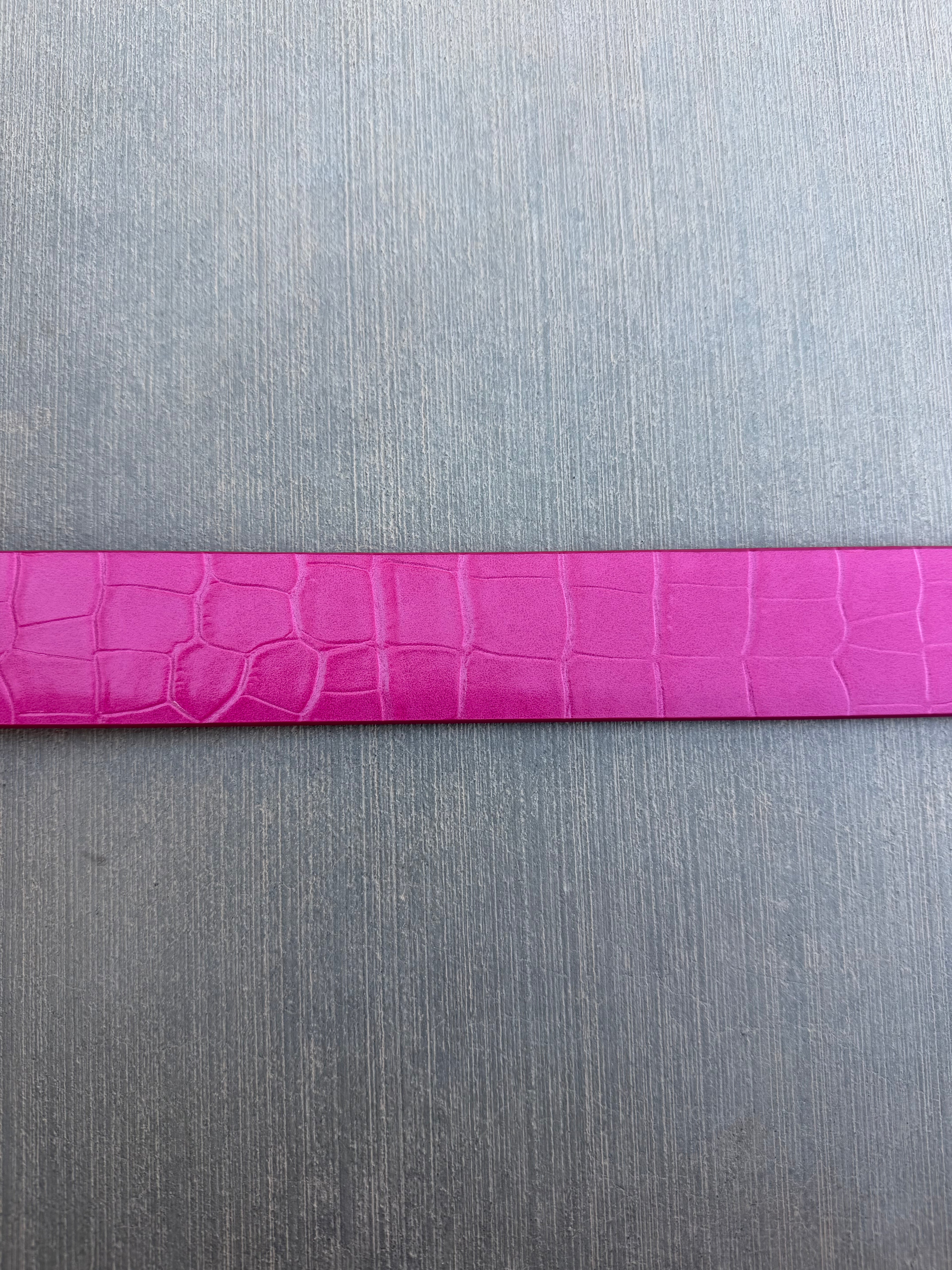 Pink Croc Belt