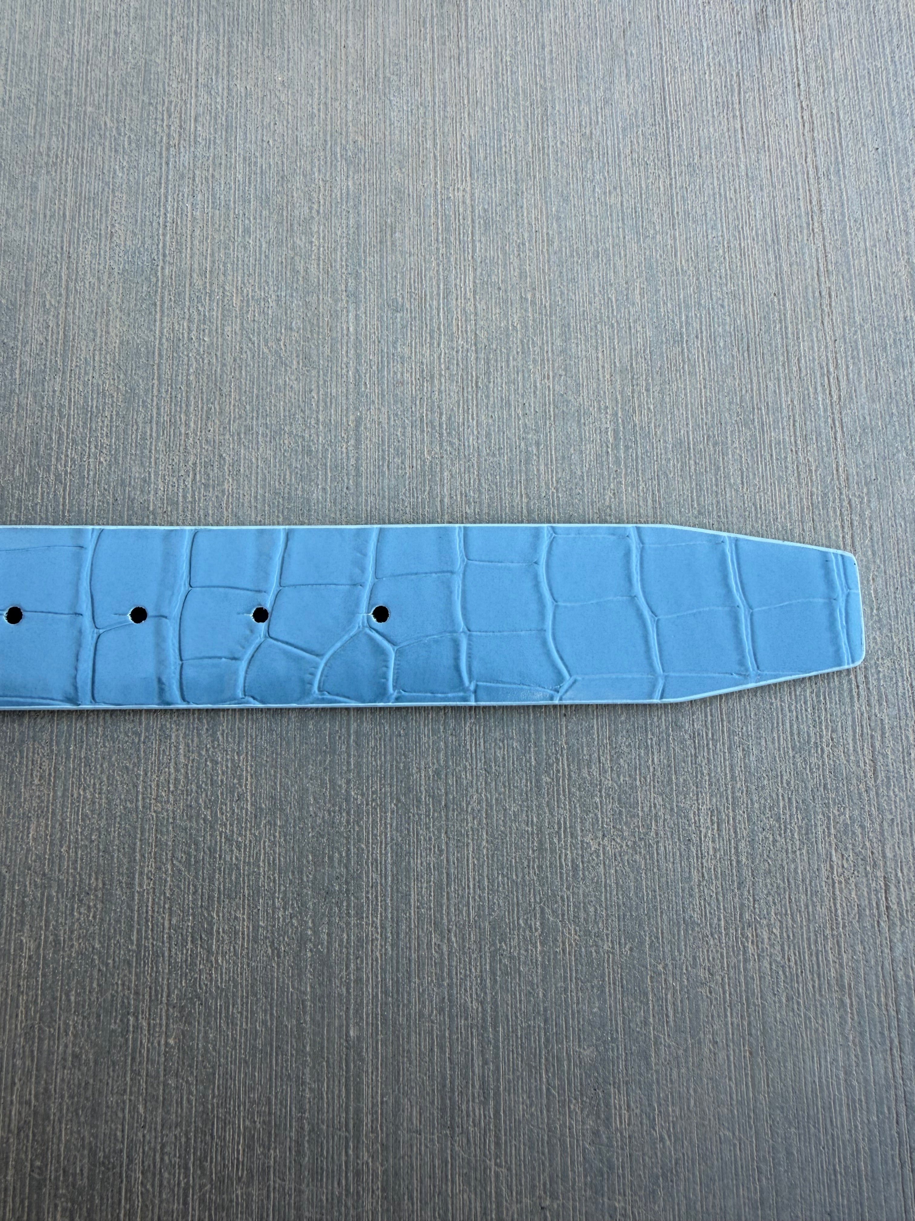 Blue Croc Belt