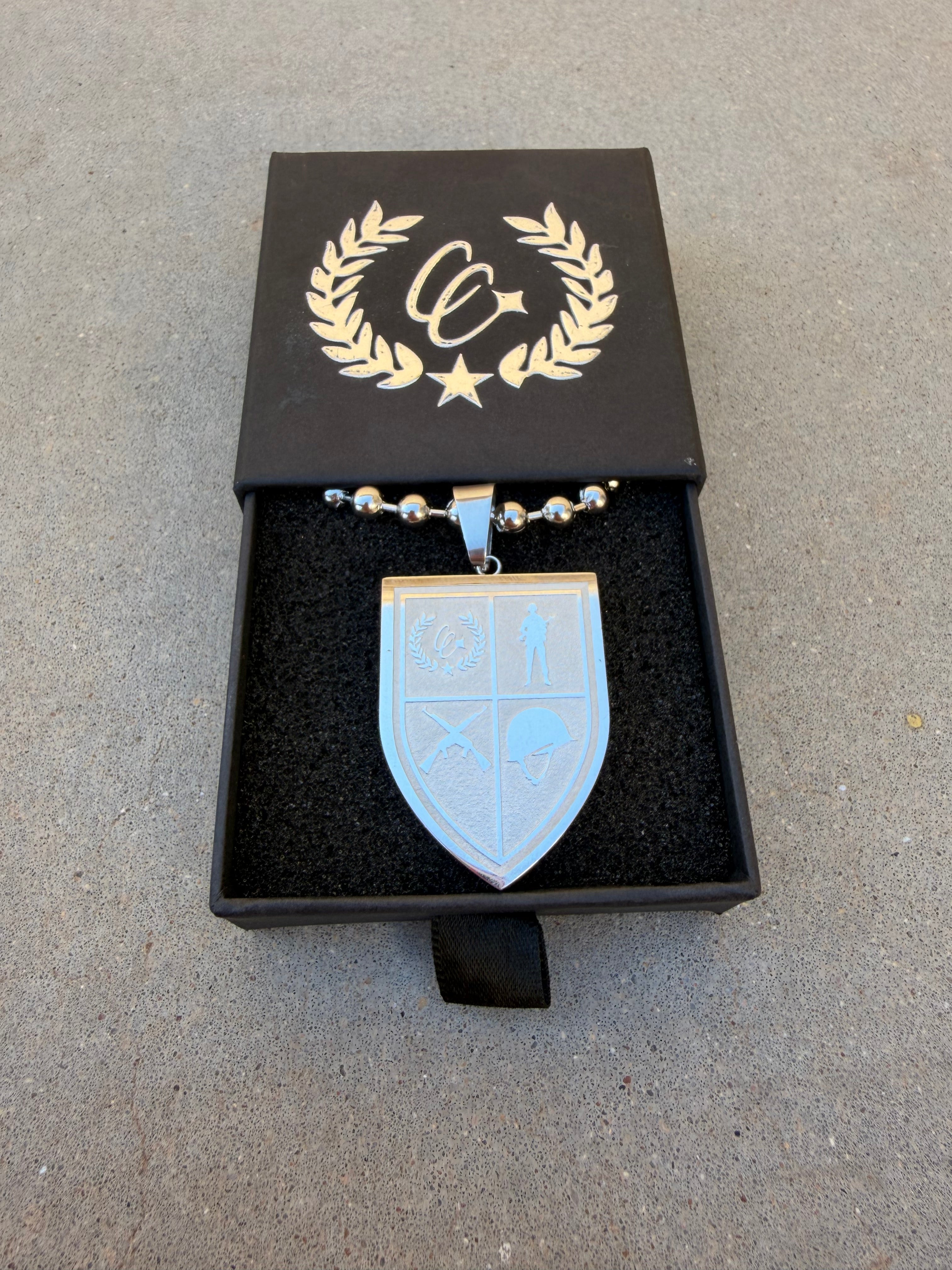 Silver Shield Chain