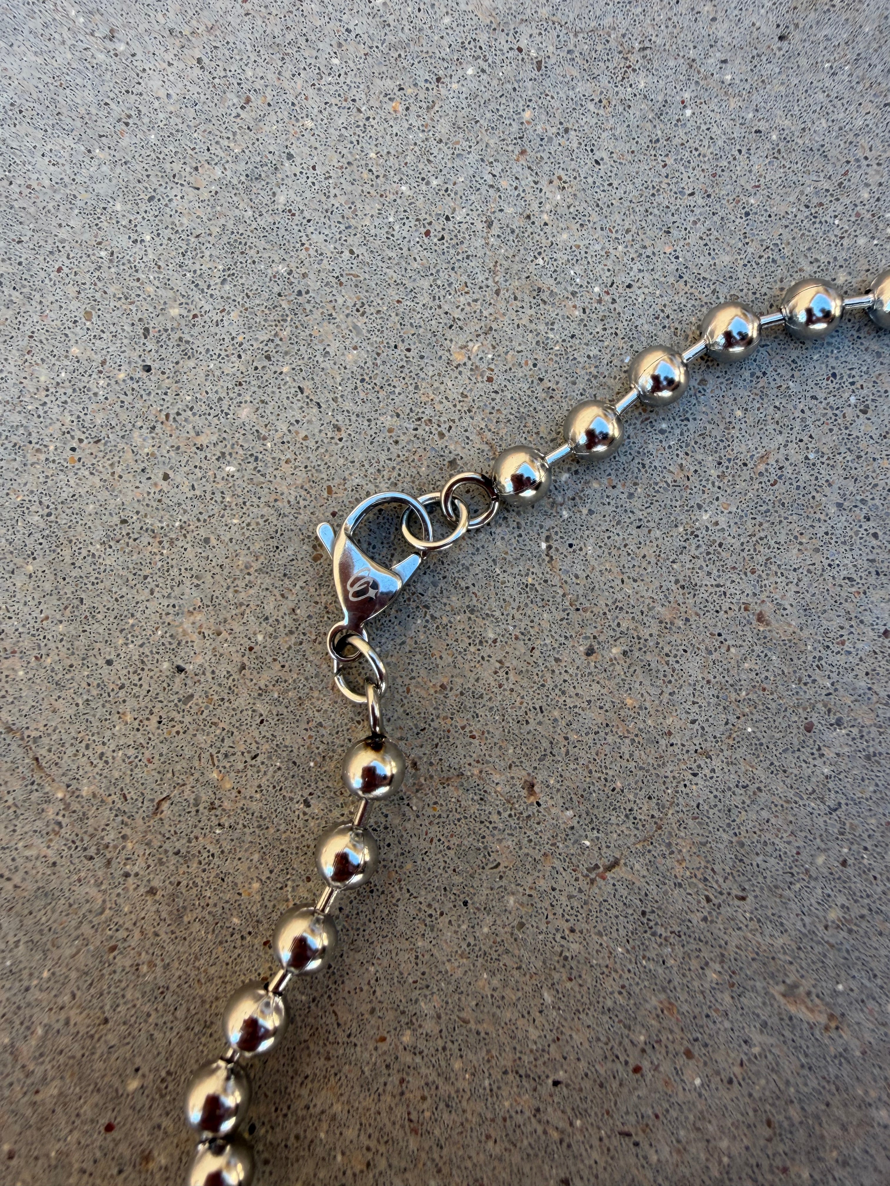 Silver Dog Tag Chain