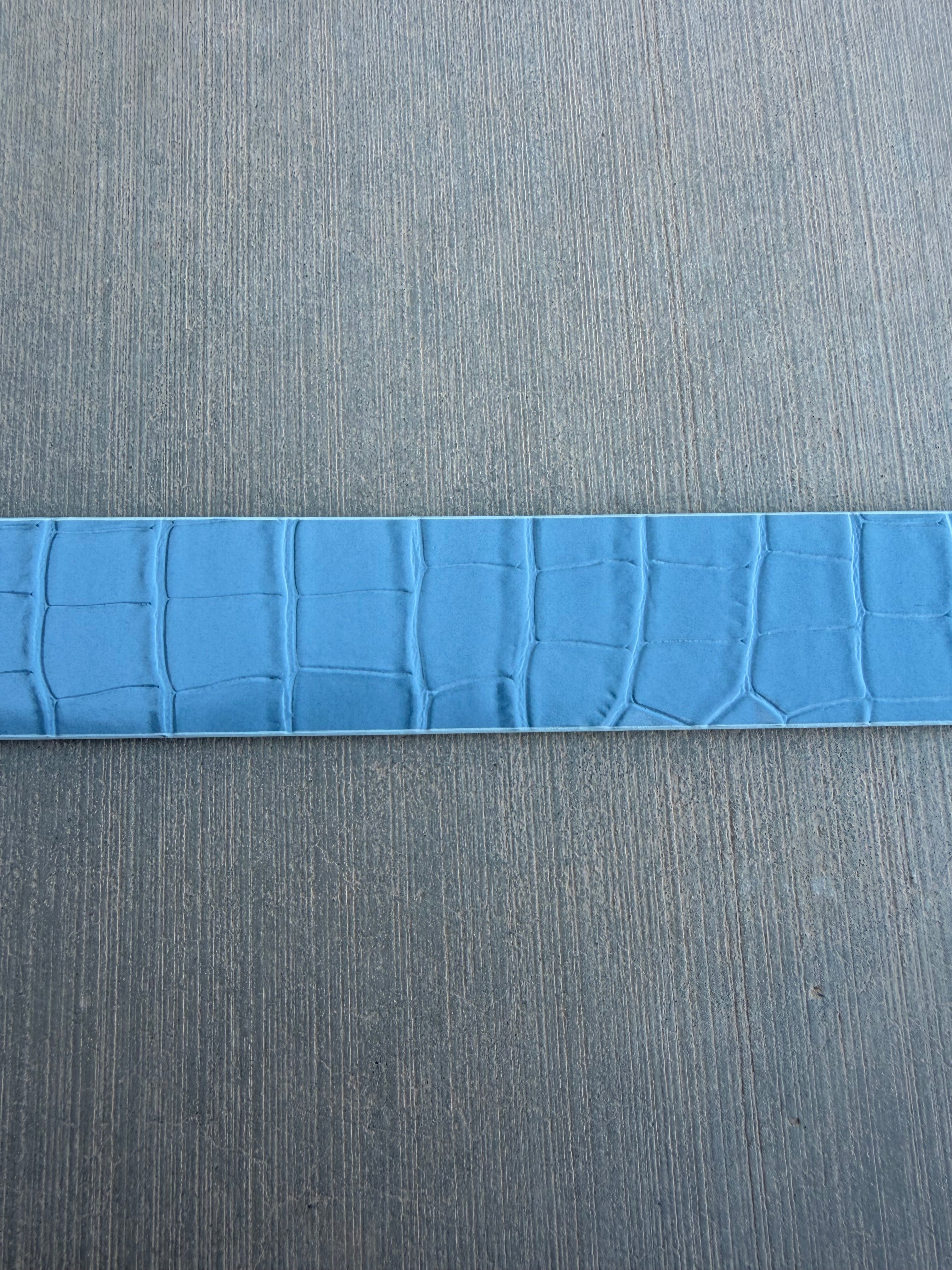 Blue Croc Belt