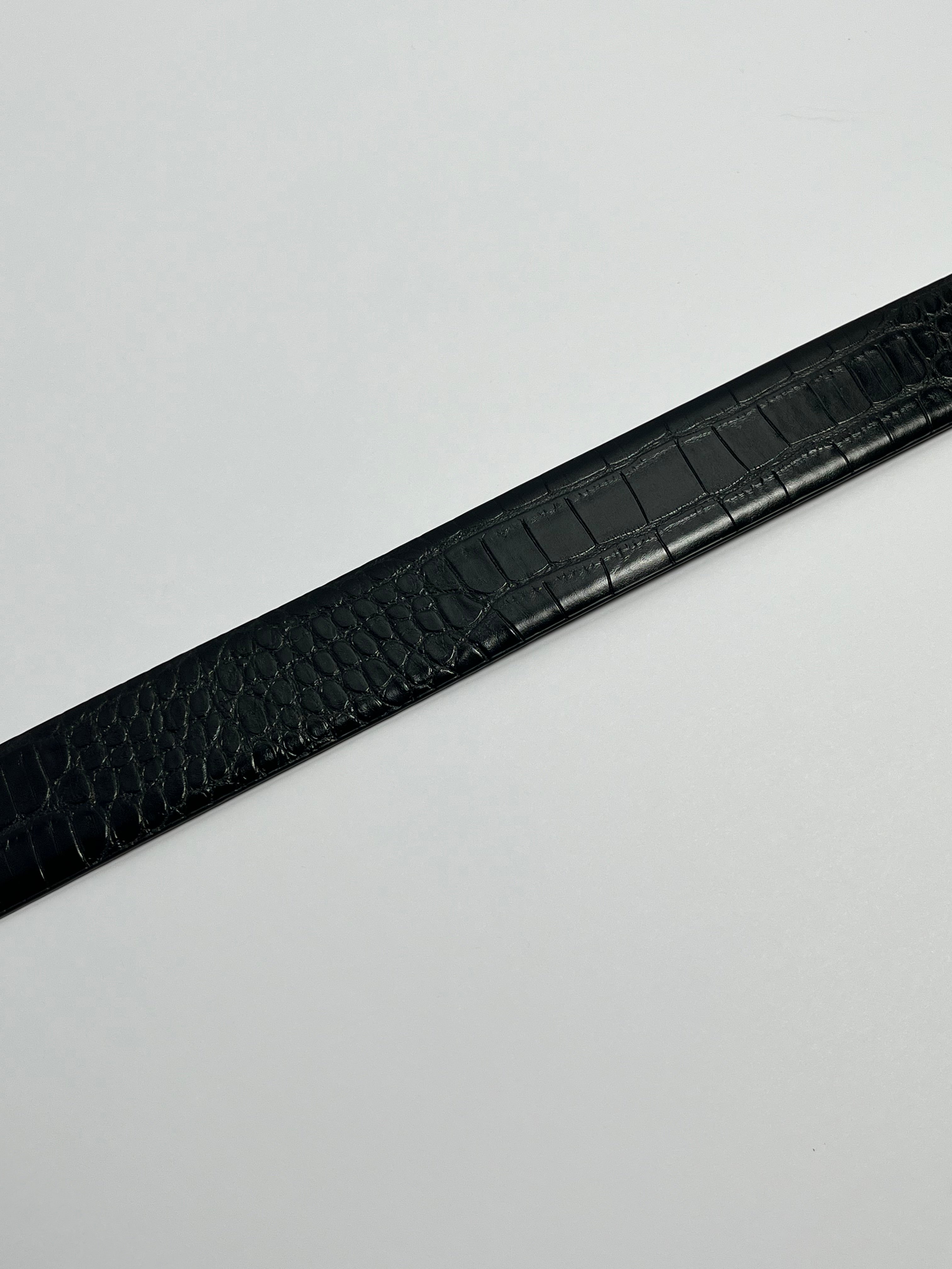 Black Croc Belt ( PRE-ORDER )
