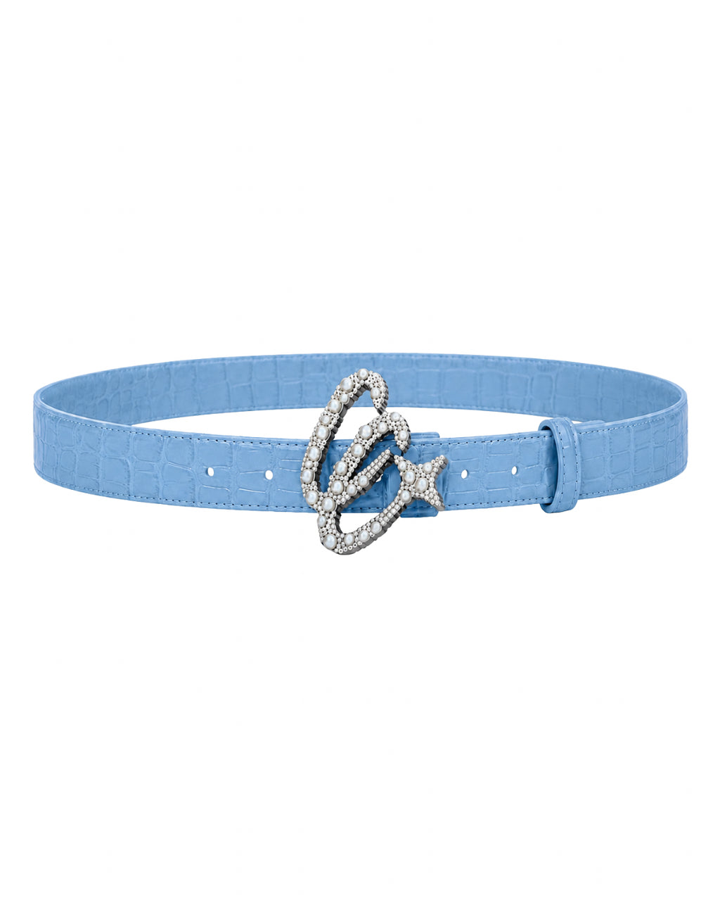 Blue Croc Belt