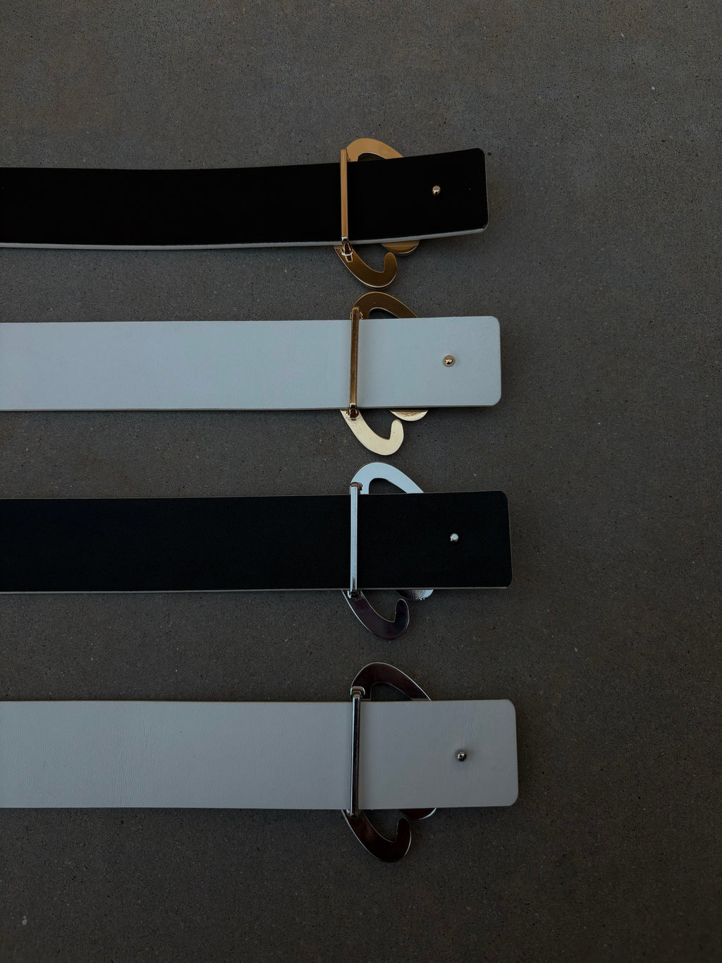 Cc Reversible Belt Silver