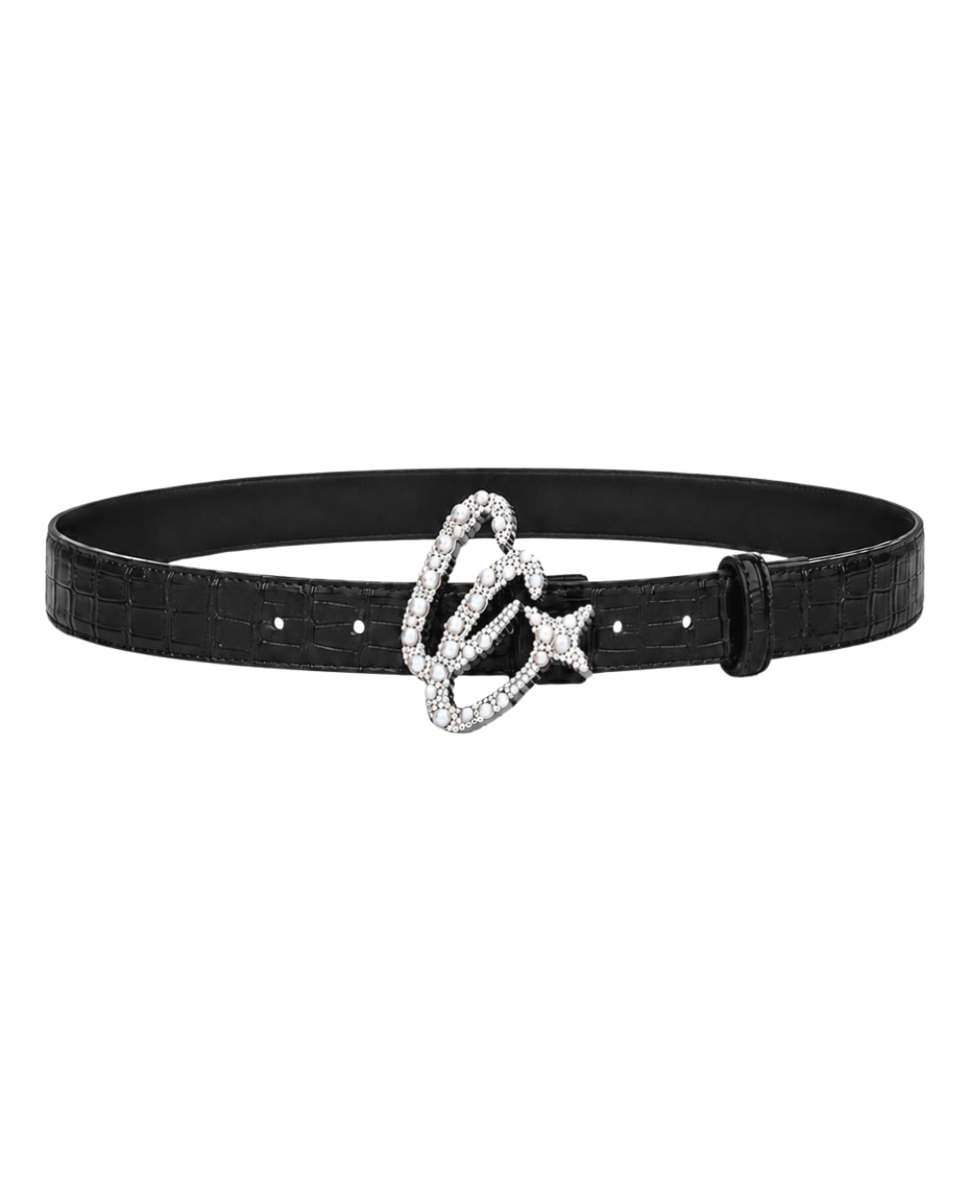 Black Croc Belt ( PRE-ORDER )