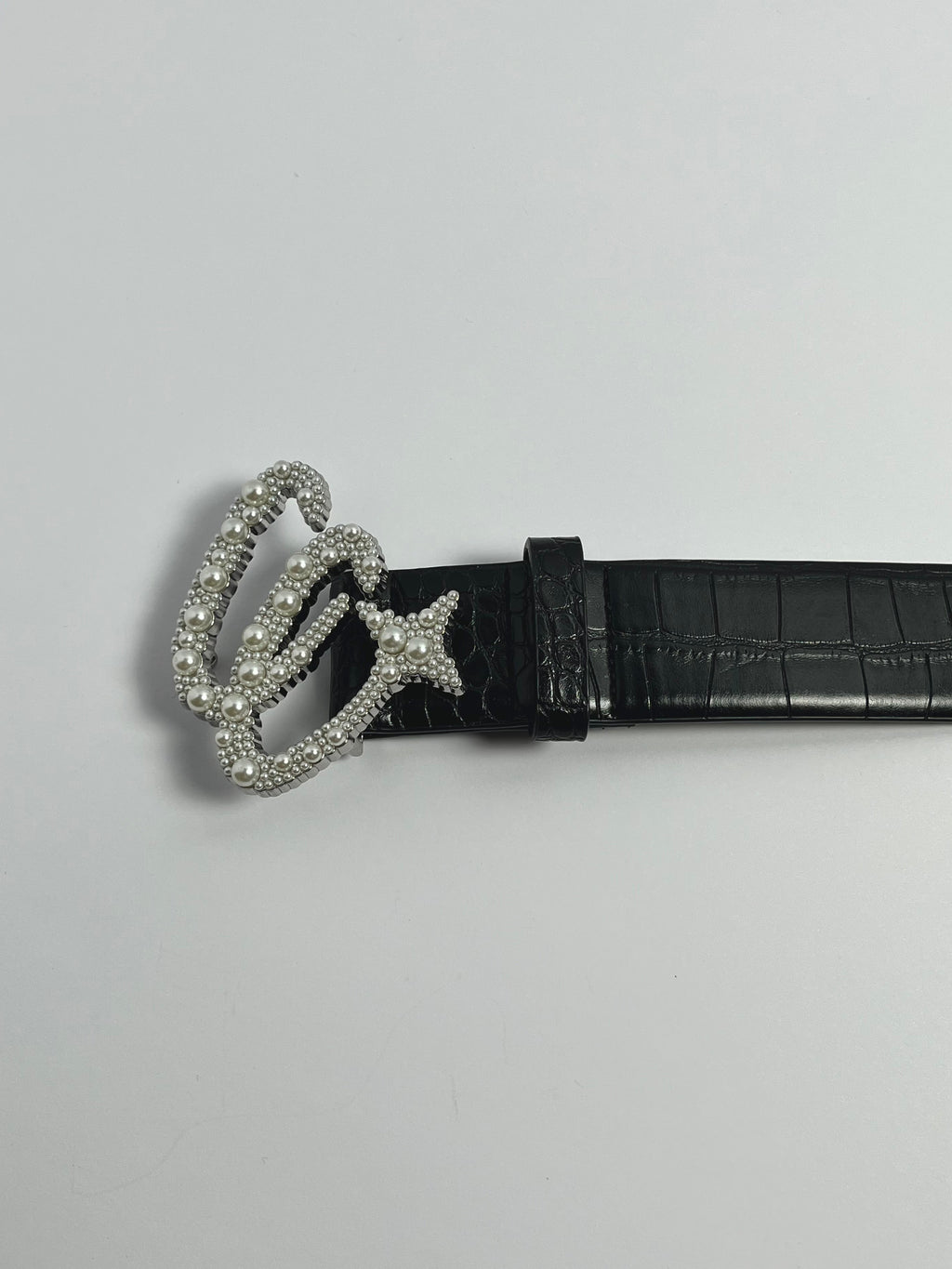 Black Croc Belt ( PRE-ORDER )