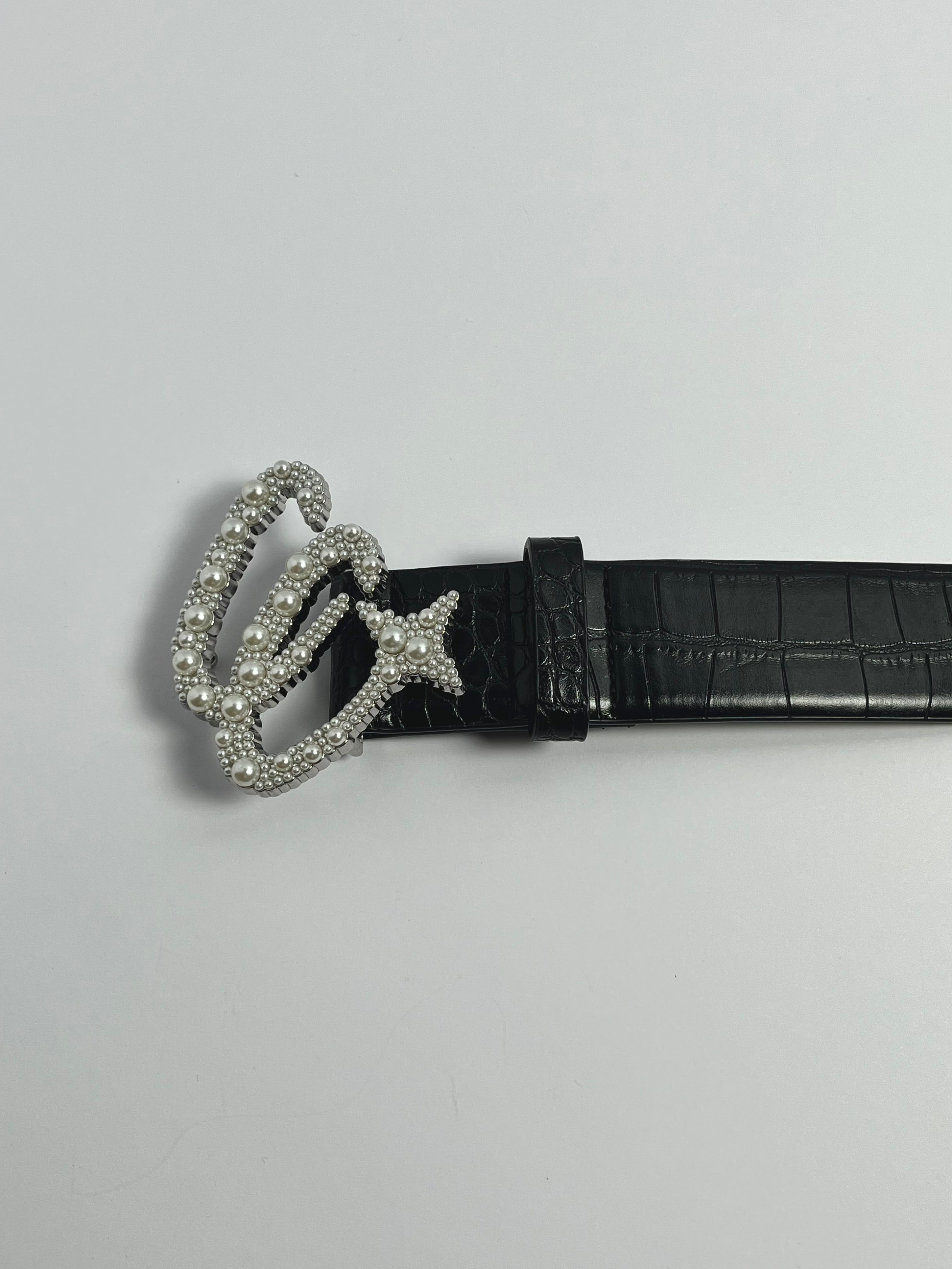 Black Croc Belt ( PRE-ORDER )